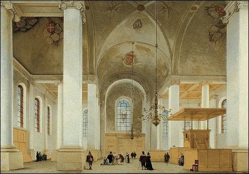 Nieuwe Kerk door Pieter Saenredam
