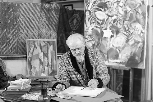 Jan Sluijters in zijn atelier