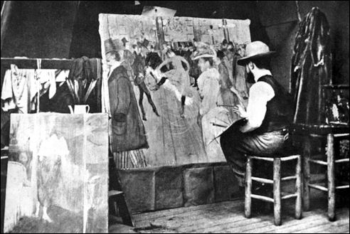 Henri de Toulouse-Lautrec schildert Le Moulin Rouge
