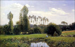 Claude Monet: Gezicht vanuit Rouelles