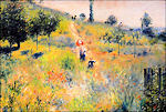 Pierre-Auguste Renoir: Hellende weg in het hoge gras